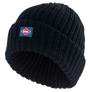 Lee Cooper Chunky Knit Beanie / Black